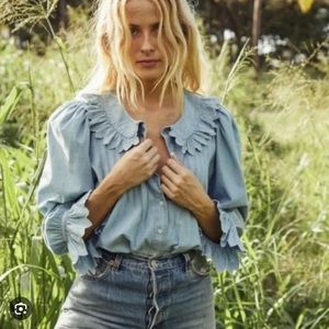 DOEN Parisian chambray Hickory top